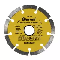 Disco Diamantado Segmentado Corte a Seco e Refrigerado 4.3/8"-110MM Starrett DDS110-S