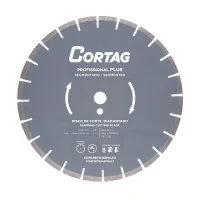 Disco Diamantado Segmentado Plus para Asfalto e Concreto 14X1"-350MM Cortag 60666