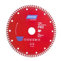 Disco Diamantado Turbo Para Marmore e Granito Core Umido 7"-180MM Norton PRO