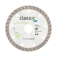 Disco Diamantado Turbo Para Marmore e Granito Corte a Seco e Umido 4.3/8"-110MM Norton CLASSIC