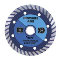 Disco Diamantado Turbo Para Pisos Granito e Marmore Corte a Seco e Umido 4"-105MM Diamante Azul