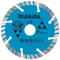 Disco Diamantado Turbo Segmentado Para Concreto e Granito Corte a Seco 4"-105MM Makita D-42581