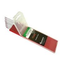 Eletrodo de Tungstenio 2% Torio Fornecido Embalagem com 10 Pecas Ponta Vermelha 3,2MM Carbografite 012015512
