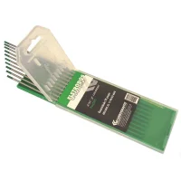 Eletrodo de Tungstenio Puro Fornecido Embalagem com 10 Pecas Ponta Verde 2,4MM Carbografite 012018712