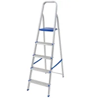 Escada de Aluminio de Abrir Domestica Capacidade 120KG 5 DEGRAUS-1,08M Mor 5103