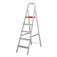 Escada de Aluminio de Abrir Domestica Capacidade 120KG 5 DEGRAUS-1,07M Reisam DOM5