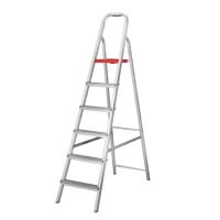 Escada de Aluminio de Abrir Domestica Capacidade 120KG 6 DEGRAUS-1,30M Reisam DOM6