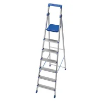 Escada de Aluminio de Abrir Domestica Capacidade 120KG 7 DEGRAUS-1,52M Tramontina Pro 40000/007