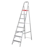 Escada de Aluminio de Abrir Domestica Capacidade 120KG 8 DEGRAUS-1,74M Reisam DOM8