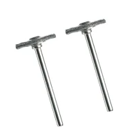 Escova de Aco Carbono Circular 2 Pecas Para Micro Retifica 3/4" Dremel 428