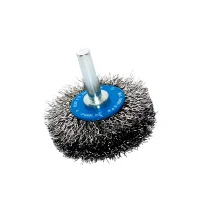 Escova de Aco Carbono Circular com Haste FIO 0,20MM 50X16MM Inebras 06696