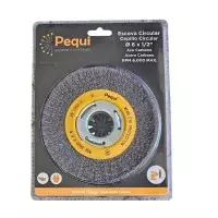 Escova de Aco Carbono Circular FIO 0,30MM 6X1/2" Pequi 544160