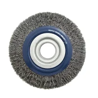 Escova de Aco Carbono Circular Profissional FIO 0,40MM Reducoes 1/2" 5/8" e 3/4" 10X1" Inebras 01281