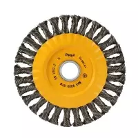 Escova de Aco Carbono Circular Trancada FIO 0,50MM 6X1/2X7/8" Pequi 641151BPS