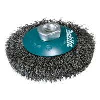 Escova de Aco Carbono Conica Ondulada FIO 0,30MM 4"X14MM Makita D-39827