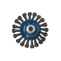 Escova de Aco Carbono Conica Trancada FIO 0,60MM 4.1/2"X14MM Inebras 06830