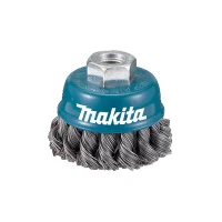 Escova de Aco Carbono Copo Trancada FIO 0,50MM 4"X14MM Makita D-29290