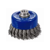 Escova de Aco Carbono Copo Trancada FIO 0,60 3.1/4"X14MM Inebras 06817