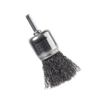 Escova de Aco Carbono Pincel Haste 1/4" FIO 0,30MM 1" Inebras 06724