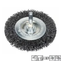 Escova de Aco Inox Circular com Haste FIO 0,30MM 75X8MM Bosch 2608622007
