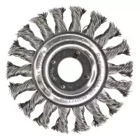 Escova de Aco Inox Circular Trancada FIO 0,50MM 4.1/2X1/2X7/8" Pequi 631351BPS