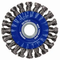 Escova de Aco Inox Circular Trancada FIO 0,60MM 4.1/2X1/2X7/8" Inebras 06796