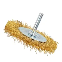 Escova de Aco Latonado Circular com Haste FIO 0,30MM 75X10MM Graff 5710008