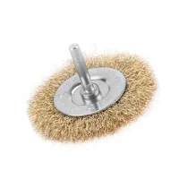 Escova de Aco Latonado Circular com Haste Hobby FIO 0,30MM 50X8MM Inebras 06673