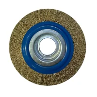 Escova de Aco Latonado Circular Premium Profissional FIO 0,30MM Reducoes 1/2" 5/8" e 3/4" 6X1" Inebras 06655