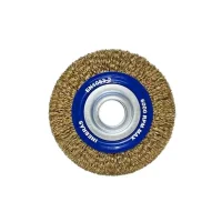 Escova de Aco Latonado Circular Profissional FIO 0,30MM Reducoes 1/2" 5/8" e 3/4" 4X1" Inebras 06653