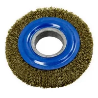 Escova de Aco Latonado Circular Profissional FIO 0,30MM Reducoes 1/2" 5/8" e 3/4" 4X1" Inebras 06653