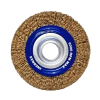 Escova de Aco Latonado Circular Profissional FIO 0,30MM Reducoes 1/2" 5/8" e 3/4" 6X3/4" Inebras 06370