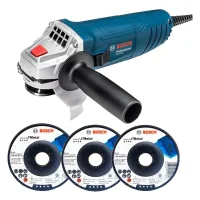 Esmerilhadeira Angular 12000RPM com 3 Discos 4.1/2" 220V 850W Bosch GWS 850