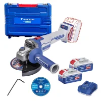 Esmerilhadeira Angular a Bateria 20V Brushless Maleta Carregador 2 Baterias 4AH 5" Bivolt Tramontina by Total 42306/205