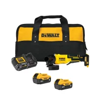 Esmerilhadeira Angular a Bateria 20V Max Com Bolsa Carregador 2 Baterias 5AH 4.1/2" Bivolt Dewalt DCG408P2-BB
