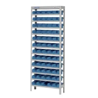 Estante Gaveteiro com 60 Gavetas N3 Azul 59X18X150CM Marcon EP60/3A