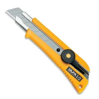 Estilete Retratil Largo Heavy Duty Trava com Roseta 18MM Olfa L2