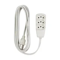 Extensao Eletrica Sort Com 3 Tomadas Cabo PP 3X0,75MM 2P+T 10A Gelo 5M Daneva/Legrand 1780