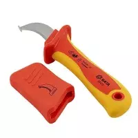 Faca Curva de Desencapar Cabo Isolada 1000V VDE IEC60900 Sata ST93470SC