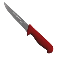 Faca de Desossa Reta Larga Profissional Cabo Vermelho INOX 6" Starrett BKR103-6