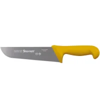 Faca de Refile Aereo Reta Larga Profissional Cabo Amarelo INOX 8" Starrett BKY203-8