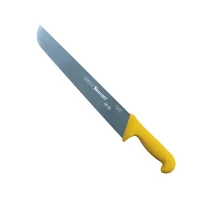 Faca de Refile Aereo Reta Larga Profissional Cabo Amarelo INOX 12" Starrett BKY203-12