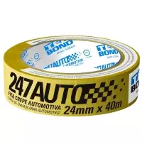 Fita Crepe Automotiva Amarela 24MMX40M Tekbond 247
