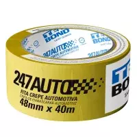 Fita Crepe Automotiva Amarela 48MMX40M Tekbond 247