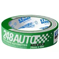 Fita Crepe Automotiva Verde 24MMX40M Tekbond 248