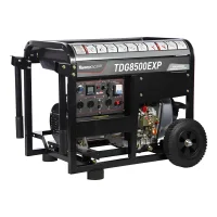 Gerador de Energia a Diesel USO Profissional 498CC 4T Partida Eletrica Manual Bivolt 7KVA Toyama TDG8500EXP