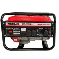 Gerador de Energia a Gasolina Partida Manual Motor 4T 6,5HP Bivolt 2,8KVA Motomil MG3000CL-1