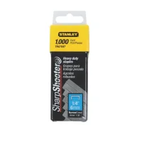 Grampo para Grampeador Manual Caixa com 1000 Pecas 6MM-1/4" Stanley TRA704T