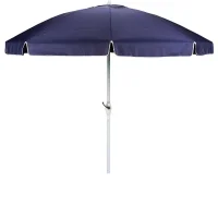 Guarda-Sol Azul com Manivela Hastes Em Aluminio 2,5M Mor 3727