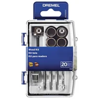 Jogo Acessorios para Micro Retifica 20 Pecas Para Madeira Dremel 733